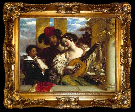 framed  William Etty Il Duetto, ta009-2